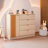 Cômoda de Bebê Infantil 1 Porta 4 Gavetas 100% MDF Ayla Off White