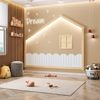 Moldura Infantil Casinha Dream Decor com Led Casatema Branco/Natural