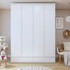 Guarda-roupa Infantil 4 Portas 5 Gavetas 100% Mdf Aconchego Branco