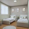 Quarto Infantil com 2 Camas Solteiro Loop Tecido Korino Branco