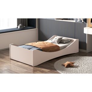 Cama Infantil Evolutiva Solteiro Lunna Rosa fosco