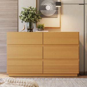 Cômoda 6 Gavetas Samambaia CabeCasa MadeiraMadeira Carvalho