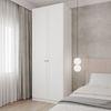 Guarda Roupa Modulado 2 Portas Americanas com Cabideiro e 2 Gavetas Hera CabeCasa MadeiraMadeira/ Branco Geada