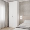 Guarda-Roupa Modulado 2 Portas Americanas com Cabideiro e 2 Gavetas Hera CabeCasa MadeiraMadeira Branco Geada