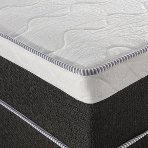 Cama Box Solteiro Gemini1,08x198x68cm Molas Ensacadas Montreal Tecido artemis preto, Malha apolo branca