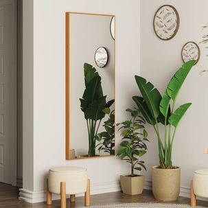 Espelho Decorativo Retangular 150x61cm Ananda CabeCasa MadeiraMadeira Mel