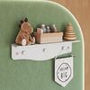 Prateleira Infantil com Cabideiro Linha Encanto Branco