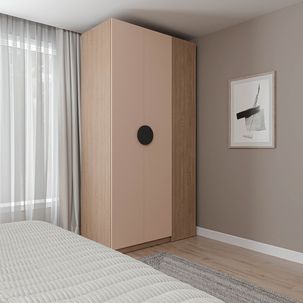 Guarda-roupa Modulado Joy Canto CabeCasa MadeiraMadeira Salmão