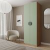 Guarda-roupa Modulado Joy Nichos com Cabideiro Cabecasa Madeiramadeira Verde