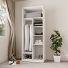 Guarda-roupa Modular 80cm sem Portas com Prateleiras Jade Cabecasa Madeiramadeira Branco