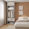 Guarda-Roupa Modular 2 Peças 2 Portas Jade CabeCasa MadeiraMadeira Cinza Urbano