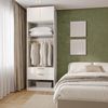 Guarda-Roupa Modular 2 Peças 2 Portas Jade CabeCasa MadeiraMadeira Branco Fosco