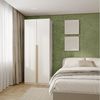 Guarda-roupa Modulado 2 Portas com Prateleiras Jade Cabecasa Madeiramadeira Branco Fosco