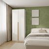 Guarda-roupa Modulado 2 Portas com Gavetas Jade Cabecasa Madeiramadeira Branco Fosco