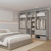 Guarda-Roupa Modular 3 Peças sem Portas Jade CabeCasa MadeiraMadeira Cinza Urbano
