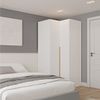 Guarda-roupa Modulado de Canto 2 Portas Jade Cabecasa Madeiramadeira Branco Fosco