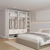 Guarda-roupa Modular 3 Peças sem Portas Jade Cabecasa Madeiramadeira Branco Fosco