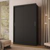 Guarda-roupa Solteiro 2 Portas de Correr Muriqui Maxx Cabecasa Madeiramadeira Preto